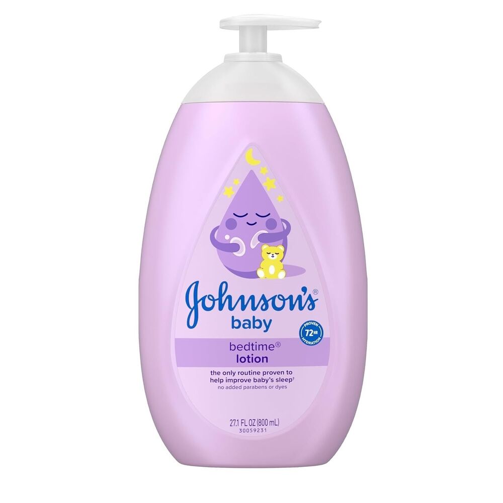Johnson's Baby Bedtime Lotion Moisturizing Baby Lotion Lavender 27.1oz Hydrating